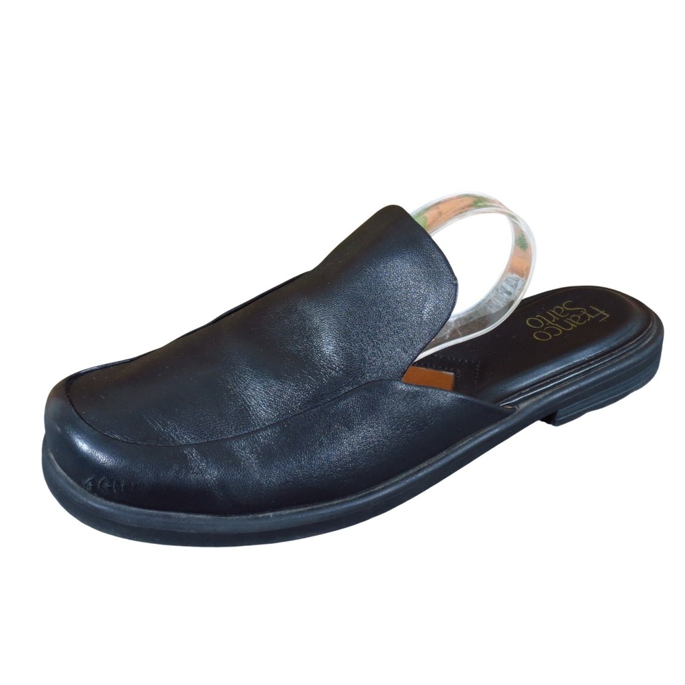 Franco Sarto Bocca Slide Womens Mule Size 9.5 M Professional Work Black Leather